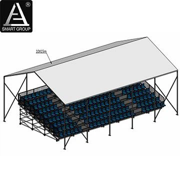 Grandstand 9 Rows+10x15m Tent Grandstand 9 Rows+10x15m Tent