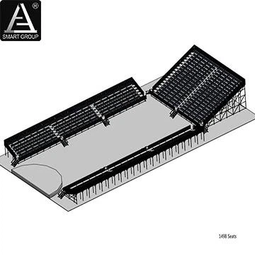 Total 1498 seats (3 modules stands) Total 1498 seats (3 modules stands)