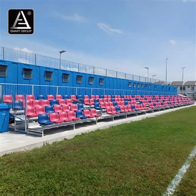 ¿Cuál es el rendimiento de aislamiento acústico de una tribuna de aluminio?