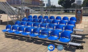 Gradas de rodillos y puntas de aluminio de 4 filas